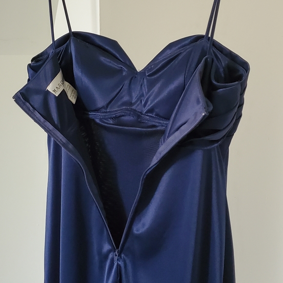MASQUERADE NAVY BLUE FORMAL DRESS - Picture 7 of 7